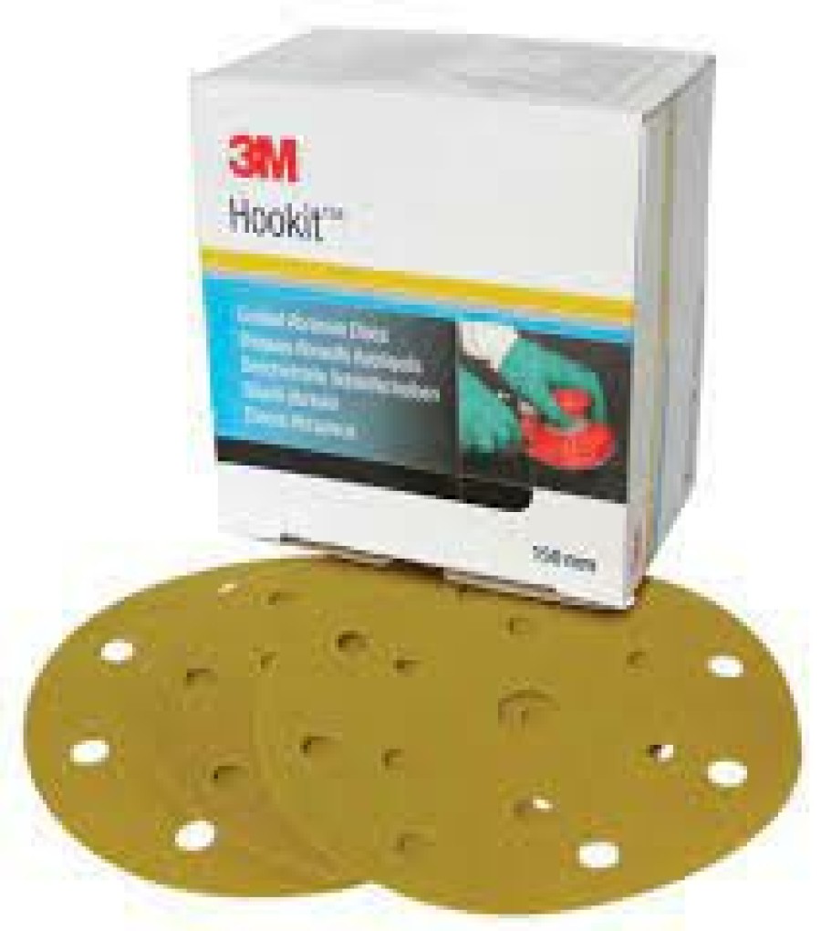 Cutting & Abrasives 3M Discs | 3M Hookit Gold Abrasive Sanding Disc 236U 150Mm Box100 6Inch