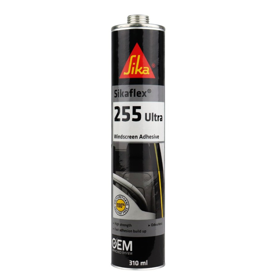 Adhesives & Sealants Sika Adhesives | Sika Sikaflex 255 Ultra Glass Windscreen Adhesive 310Ml Black