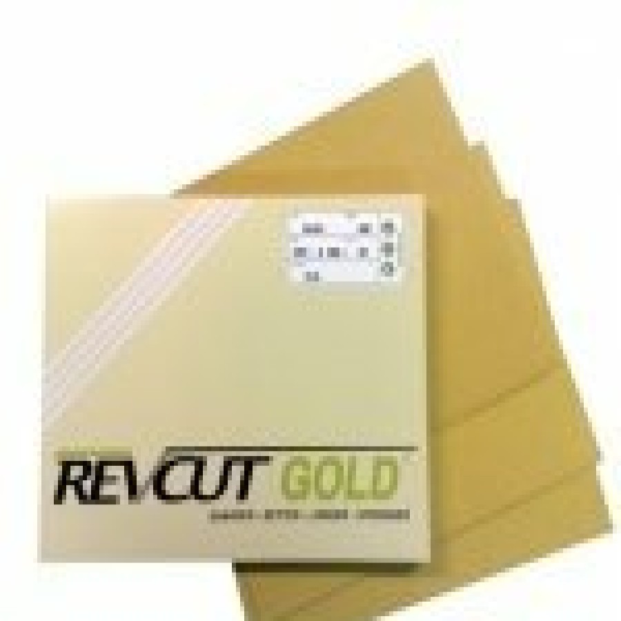 Cutting & Abrasives Revcut Sheets | Revcut Gold P120 Grit Free Cut Dry Sandpaper Sheets Pk50 228Mmx280Mm Auto Marine