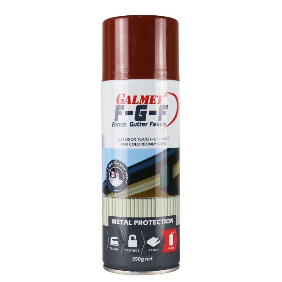 Paint Galmet Topcoats | Galmet Colorbond® Touch-Up Paint Fgf – Fence, Gutter, Fascia 350G Manor Red®