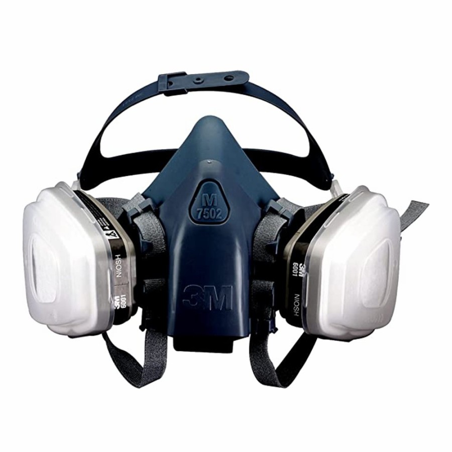 Safety 3M Respirators | 3M Reuable Half Face Respirator Mask Medium 7512Pa1-A Cool Flow Comfort