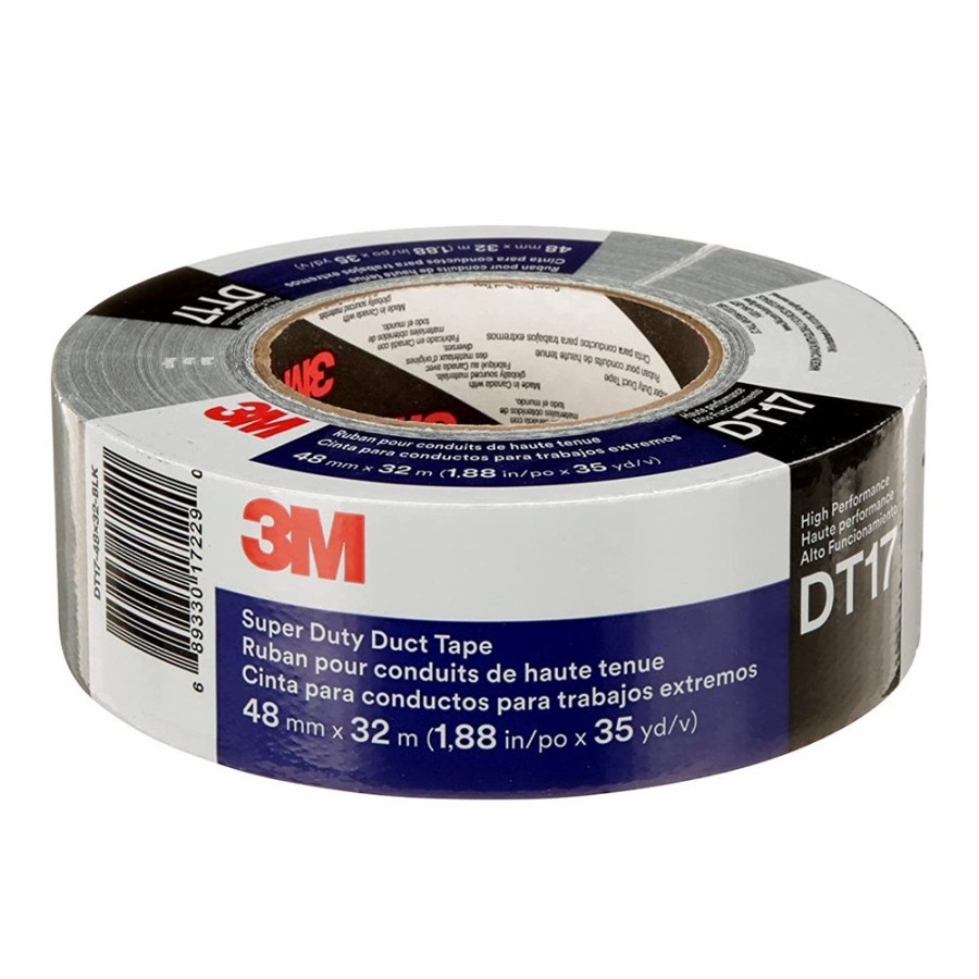 Prep & Repair 3M Duct Tape | 3M Dt17 Super Duty High Strength Duct Tape 48Mm X 32M Black