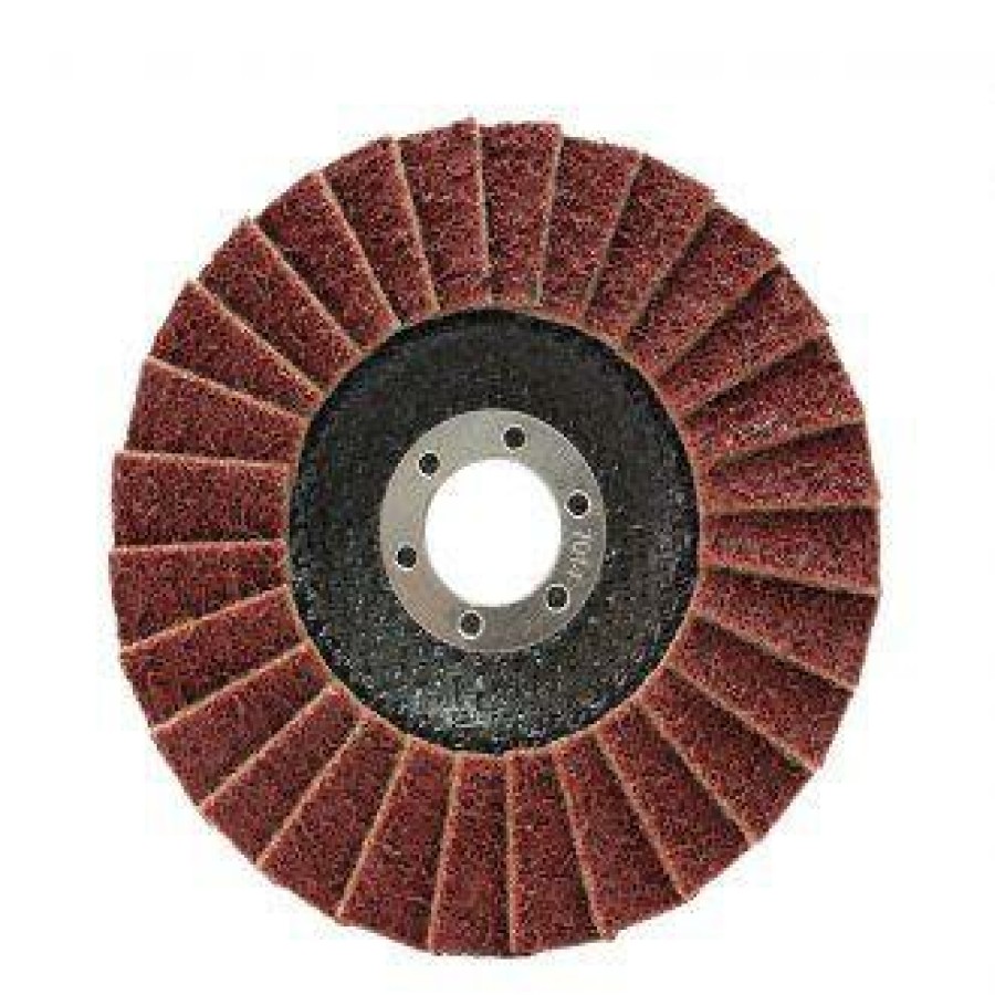 Cutting & Abrasives Josco | Josco 125Mm Medium Poly Flap Disc Angle Grinders Remove Rust From Steel