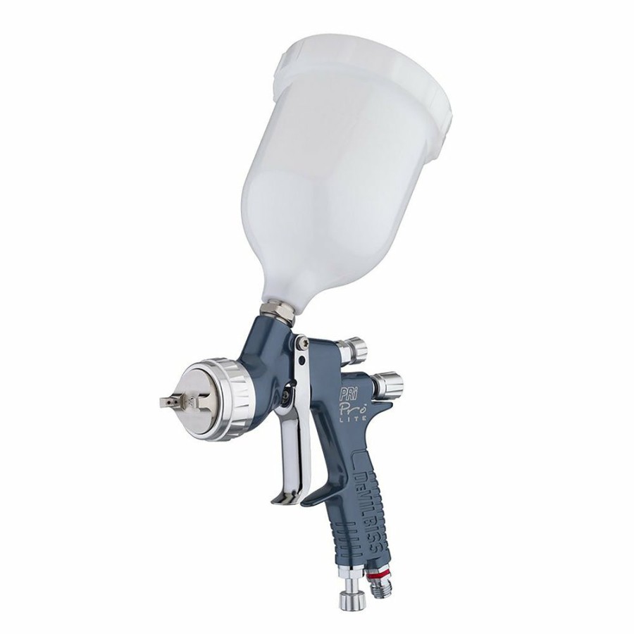 Spray Guns DeVilbiss Gravity-Fed | Devilbiss Pri Pro Lite Primer Gravity Spray Gun 1.6Mm Pr10 High Efficiency Aircap