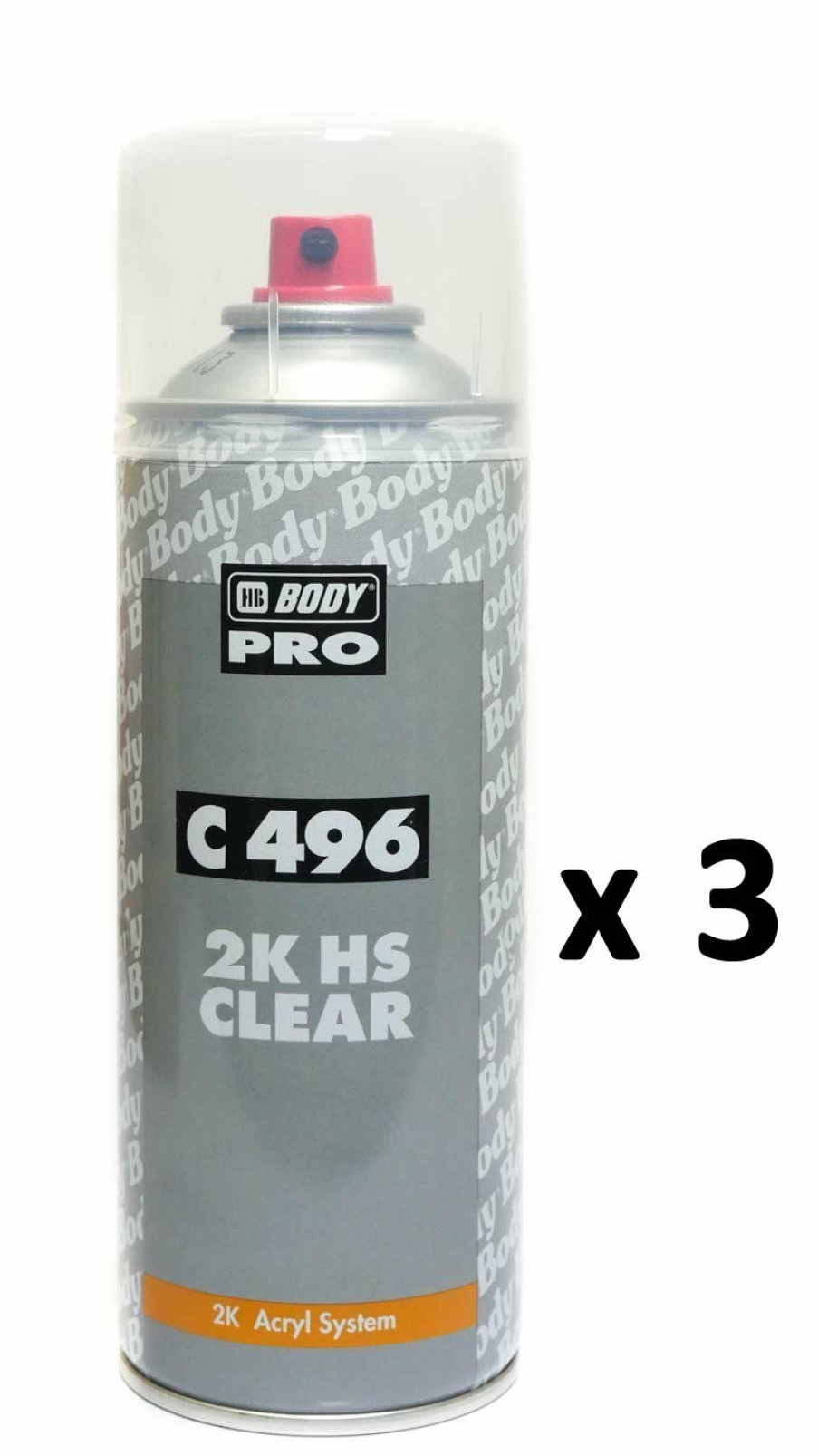 Paint HB Body Clear Coats | 2K High Gloss Appearance Hs Clear Coat Paint C496 Aerosol 400Ml X 3