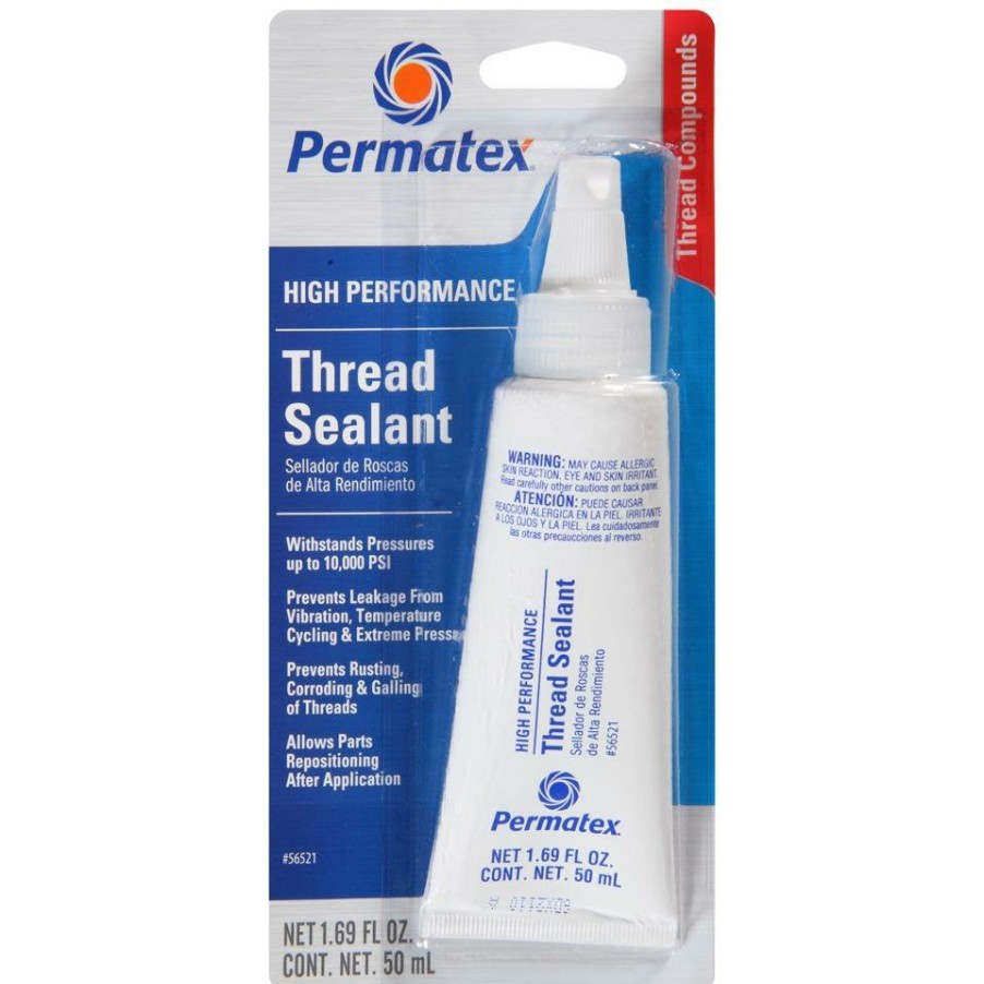 Adhesives & Sealants Permatex | Permatex High Performance Thread Sealant 50Ml 56521