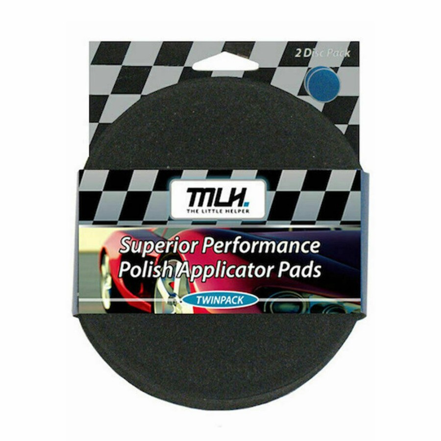 Car Care Mothers Hand Applicators | Mothers Foam Polish Applicator Pad 4.5" 64Mlh470 Black Twin Pack