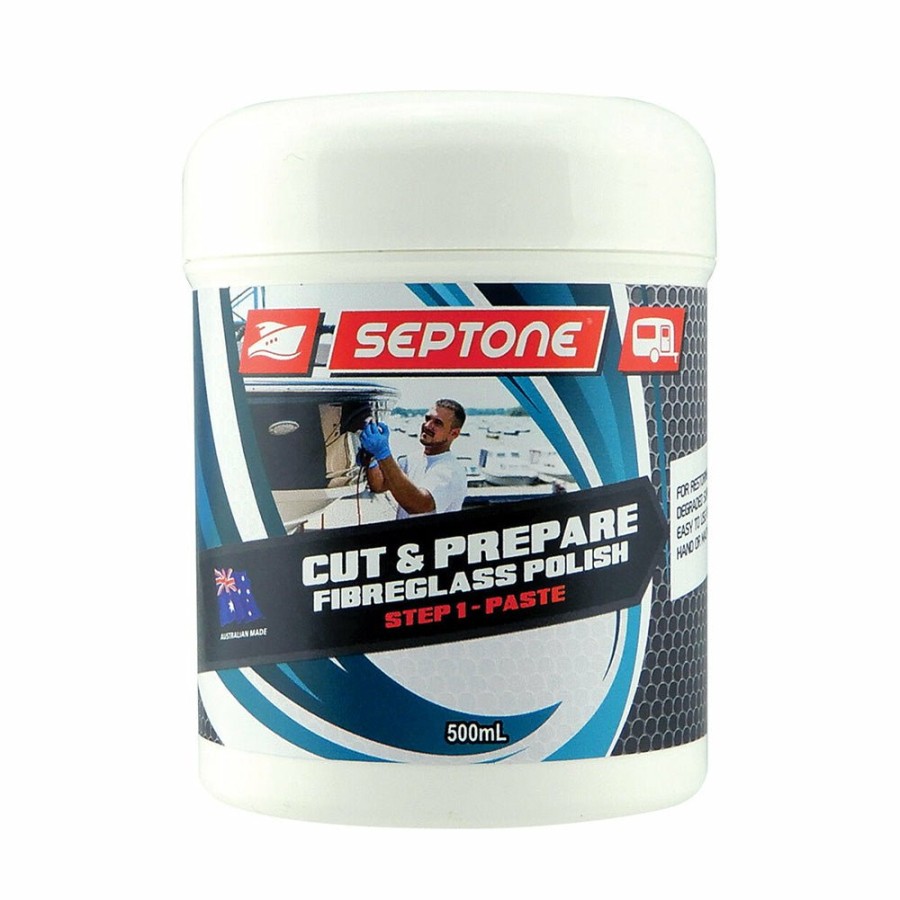 Boat Care Septone Polishes | Septone Boatcare Marine Cut & Prepare Fiberglass Gelcoat Polish Paste 500Ml