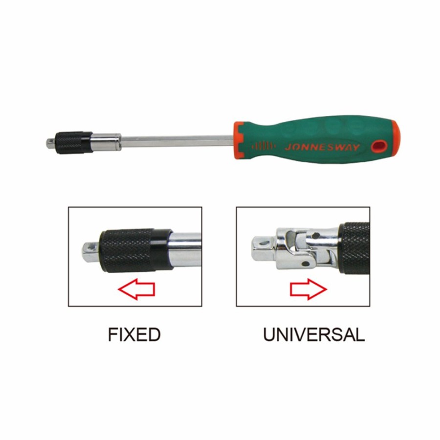 Cutting & Abrasives Jonnesway Tools | Jonnesway 1/4" Drive Universal Spinner Handle Ergonomic Handle High Quality Tools