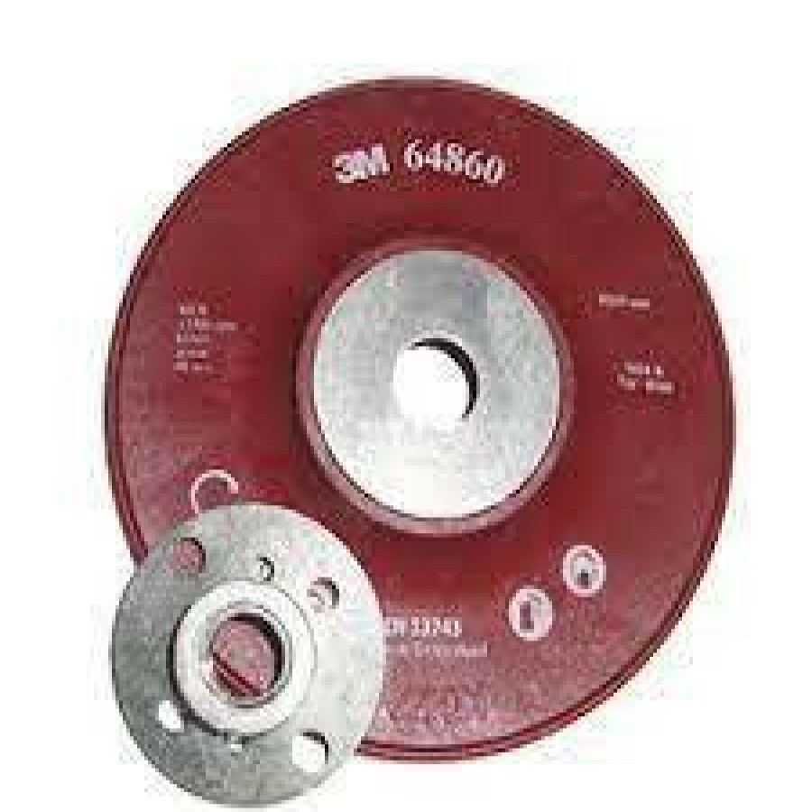 Cutting & Abrasives 3M Grinder Pads | 3M™ High Performance Ribbed Back-Up Pad 64861 125Mm M14 & 5/8