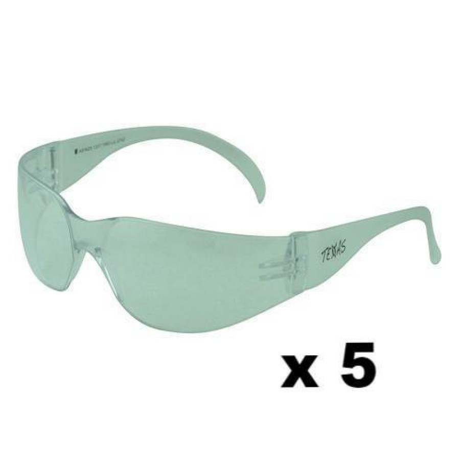 Safety Maxisafe Safety Glasses | Maxisafe Texas Safety Glasses As/Nzs1337 Anti Scratch Fog Coating Clear X 5