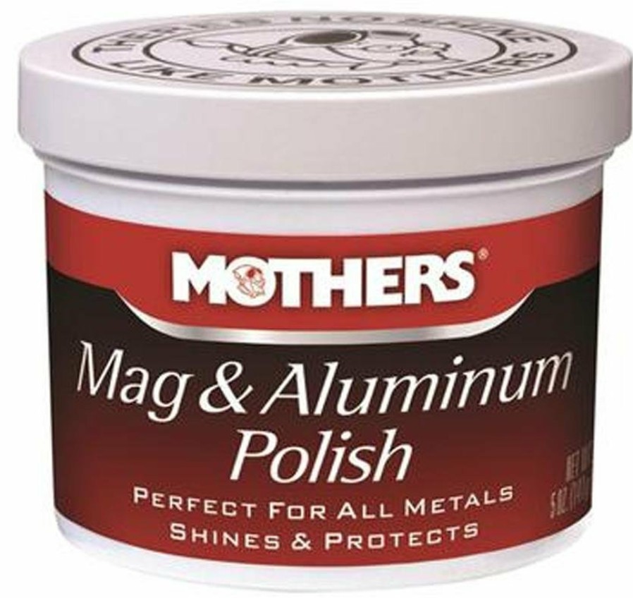 Car Care Mothers Chrome & Metal | Mothers Metal Polish Mag And Aluminium Wheel Rim Shine Protect 140G 655100