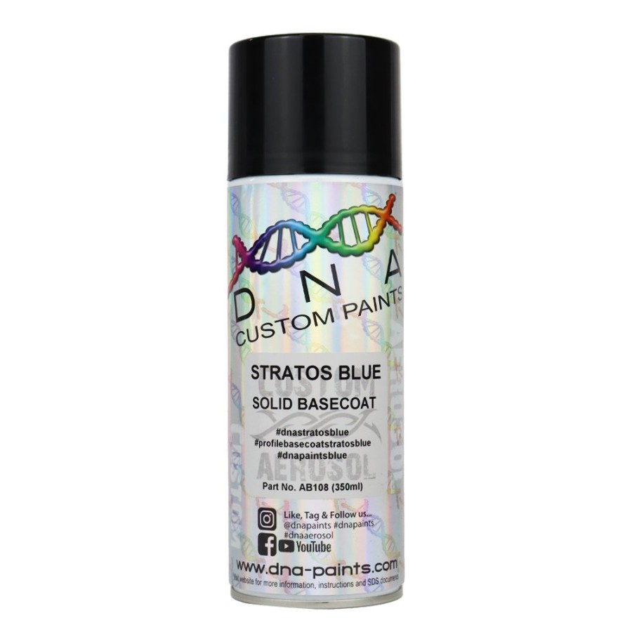 Paint DNA Paints Top Coats | Dna Paints Solid Basecoat Spray Paint 350Ml Aerosol Stratos Blue