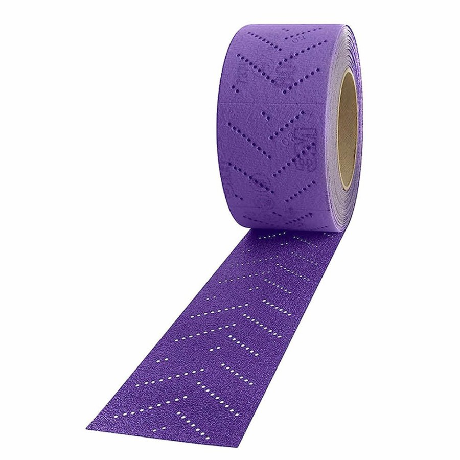 Cutting & Abrasives 3M Rolls | 3M 34449 Cubitron Ii Hookit Purple Clean Sanding Sheet Roll 320+ Grit 70Mm X 12M