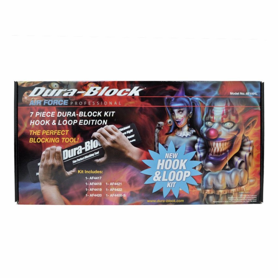 Cutting & Abrasives Dura-Block Blocks | Dura-Block 7 Piece Hook & Loop Sanding Block Kit 100% Eva Rubber Af44Hl