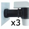 Cleaning GPI Drum Taps | Gpi Drum Tap Plastic Solvent 20Mm Black & White Twist 3 Pack