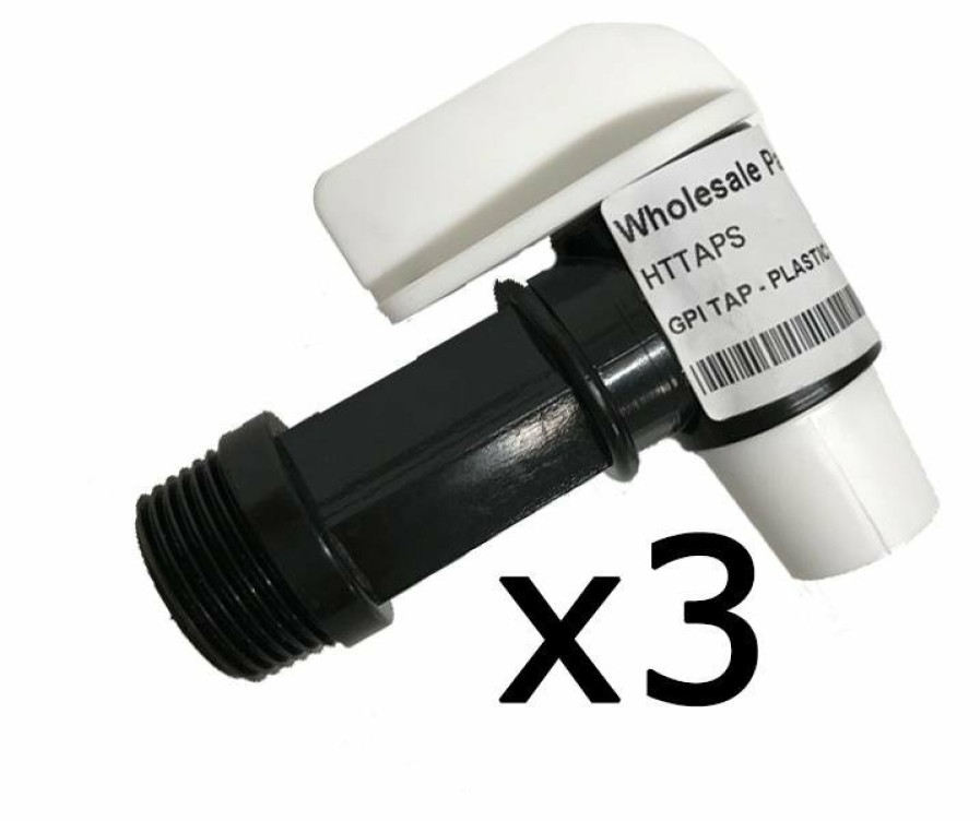 Cleaning GPI Drum Taps | Gpi Drum Tap Plastic Solvent 20Mm Black & White Twist 3 Pack