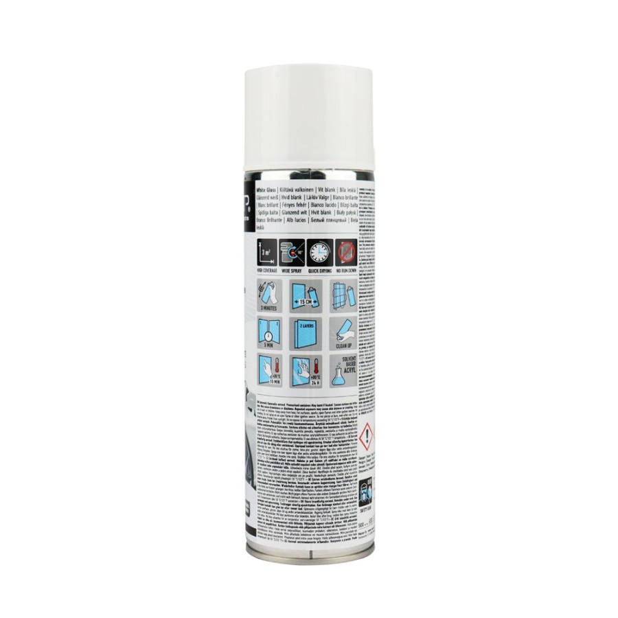 Paint Car-Rep Top Coats | Car-Rep Professional Automotive Gloss Acrylic Aerosol 500Ml White