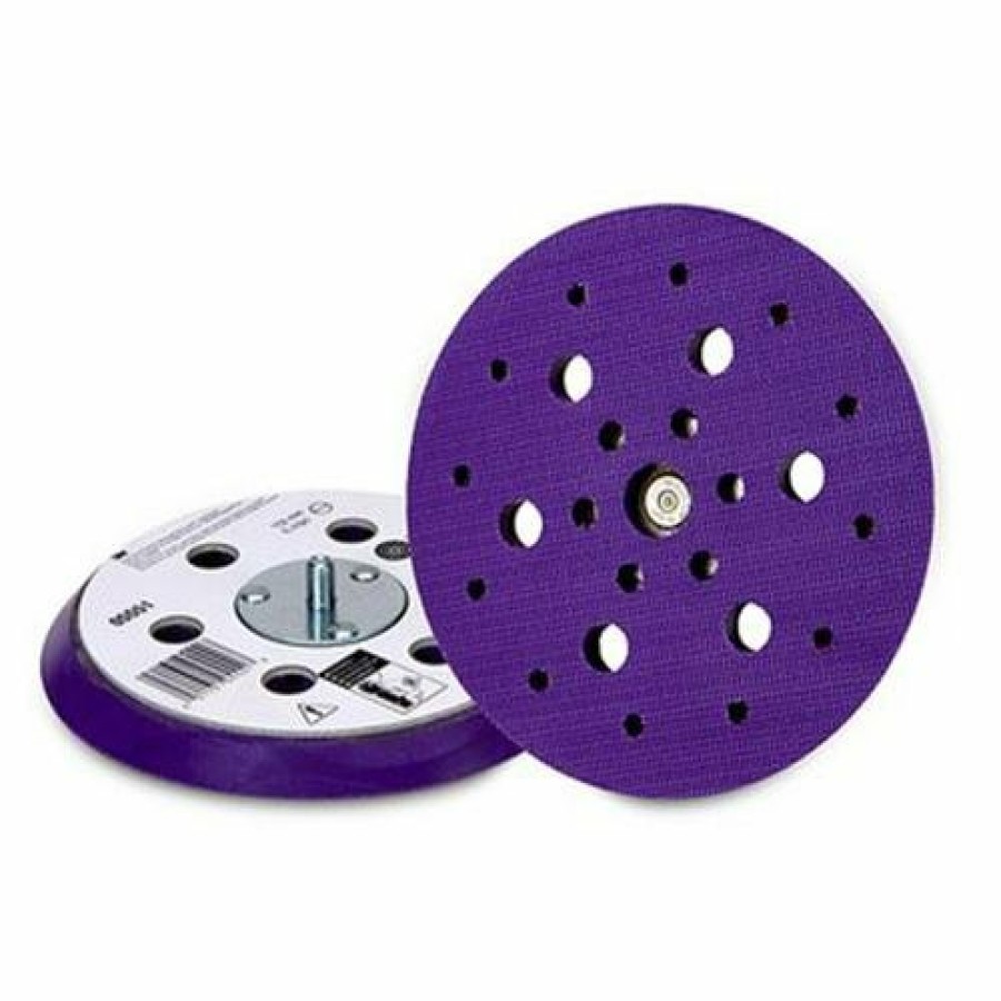 Cutting & Abrasives 3M Hook & Loop Pads | 3M Hookit Clean Sanding Painters 6" 6 Hole Purple Back Up Pad 05551