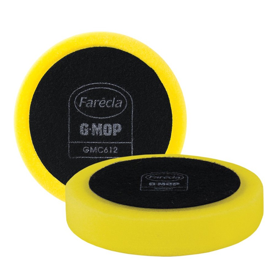 Car Care Farecla Cutting Pads | Farecla G Mop 6" (150Mm) Yellow Hook & Loop Compounding Foam Pads X 2 Pack