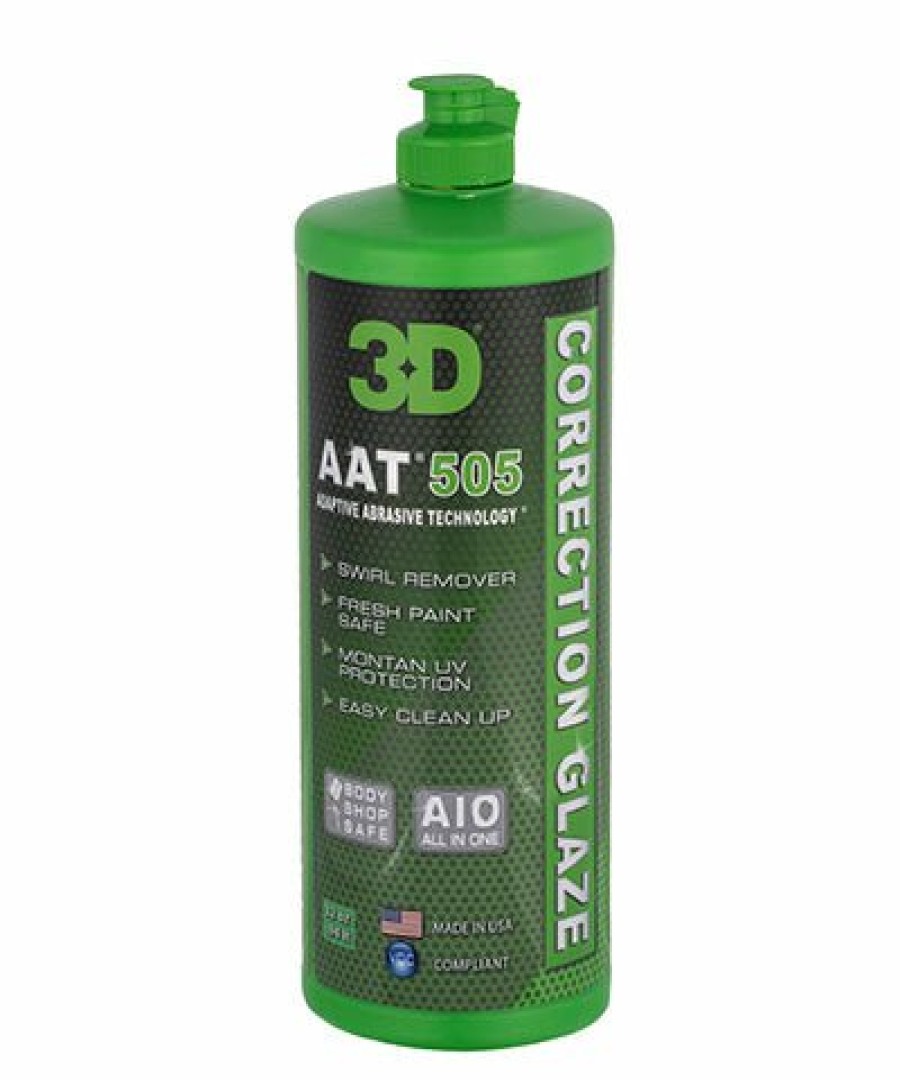 Car Care 3D Glazes | 3D Aat 505 Correction Glaze 32 Oz