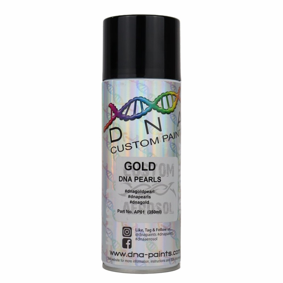 Paint DNA Paints Top Coats | Dna Paints Pearl Colour Spray Paint 350Ml Aerosol Gold Pearlescent