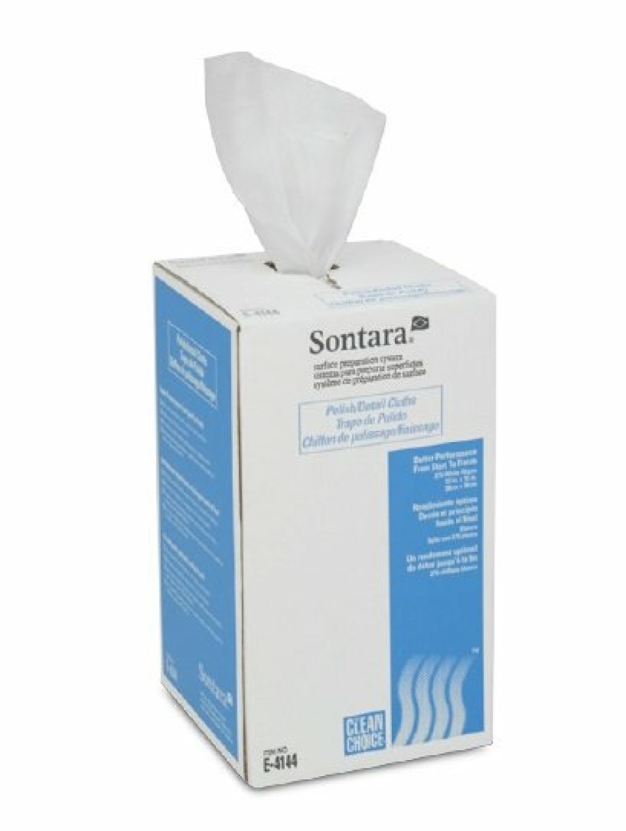 Prep & Repair Sontara Prep Wipes | Sontara Polish Detail Cloth (275/Box) E-4144 Detailing Chrome Brilliant Shine