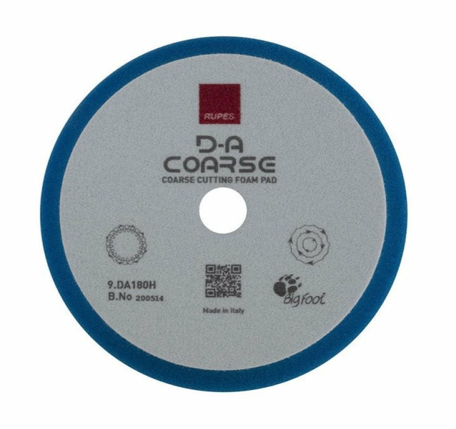 Car Care Rupes Cutting Pads | Rupes Bigfoot 180Mm Coarse Blue Foam Polishing Pad 9.Da180H