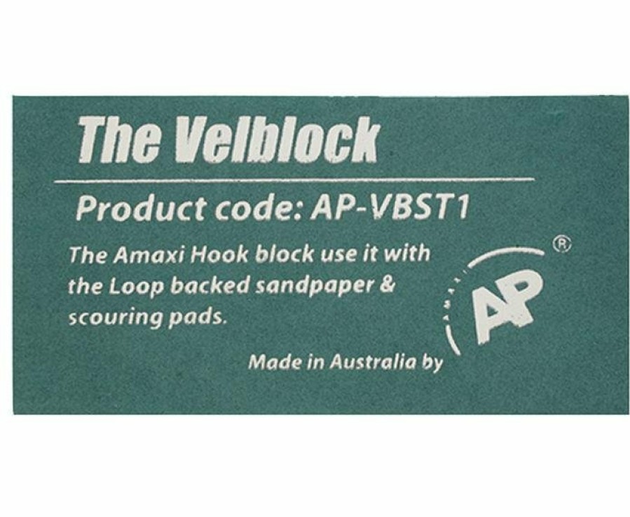 Cutting & Abrasives Amaxi Blocks | Amaxi Ap The Velblock Hand Sanding Block With Hook & Loop Backing