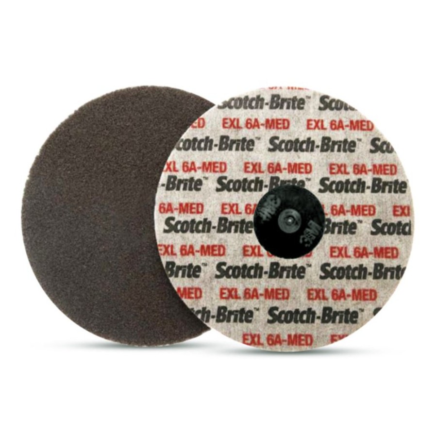 Cutting & Abrasives 3M | 3M Scotch-Brite Roloc 75Mm 6A Med Exl Unitised Wheel