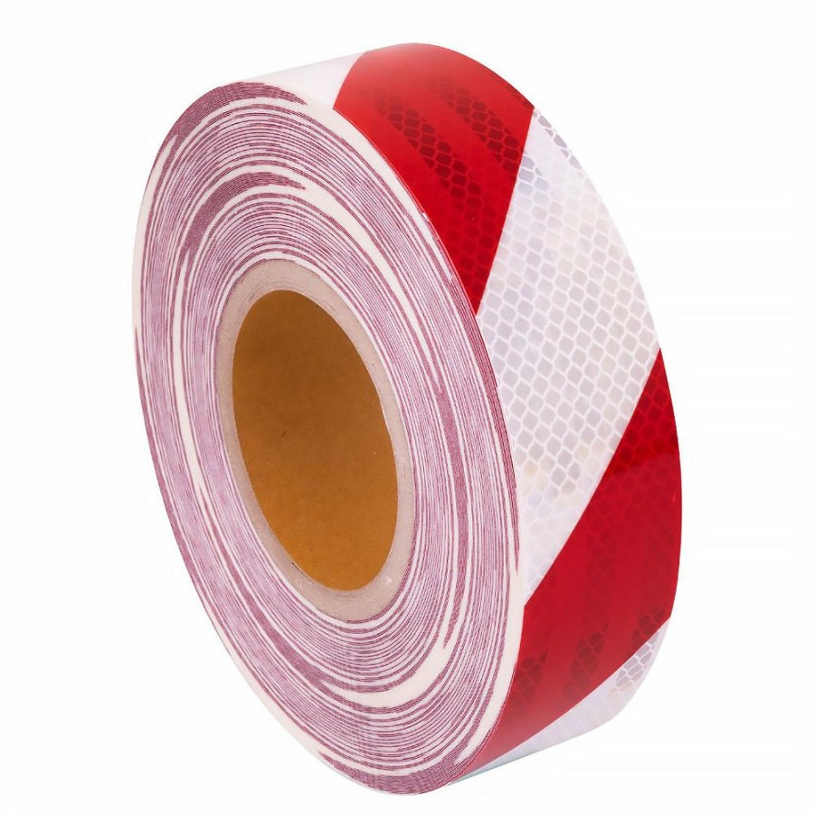 Safety Stylus | Stylus Class 1 Red And White Reflective Tape 48Mm X 45.7M High Visibility