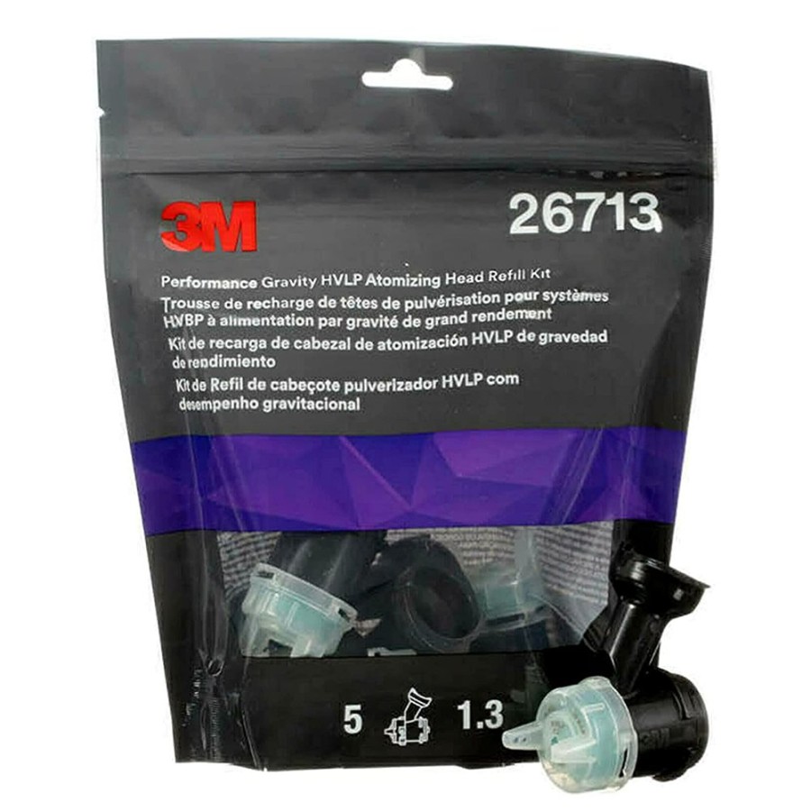 Spray Guns 3M Accuspray Spray Heads | 3M™ Performance Gravity Hvlp Atomizing Head Refill 26713 1.3Mm X 5