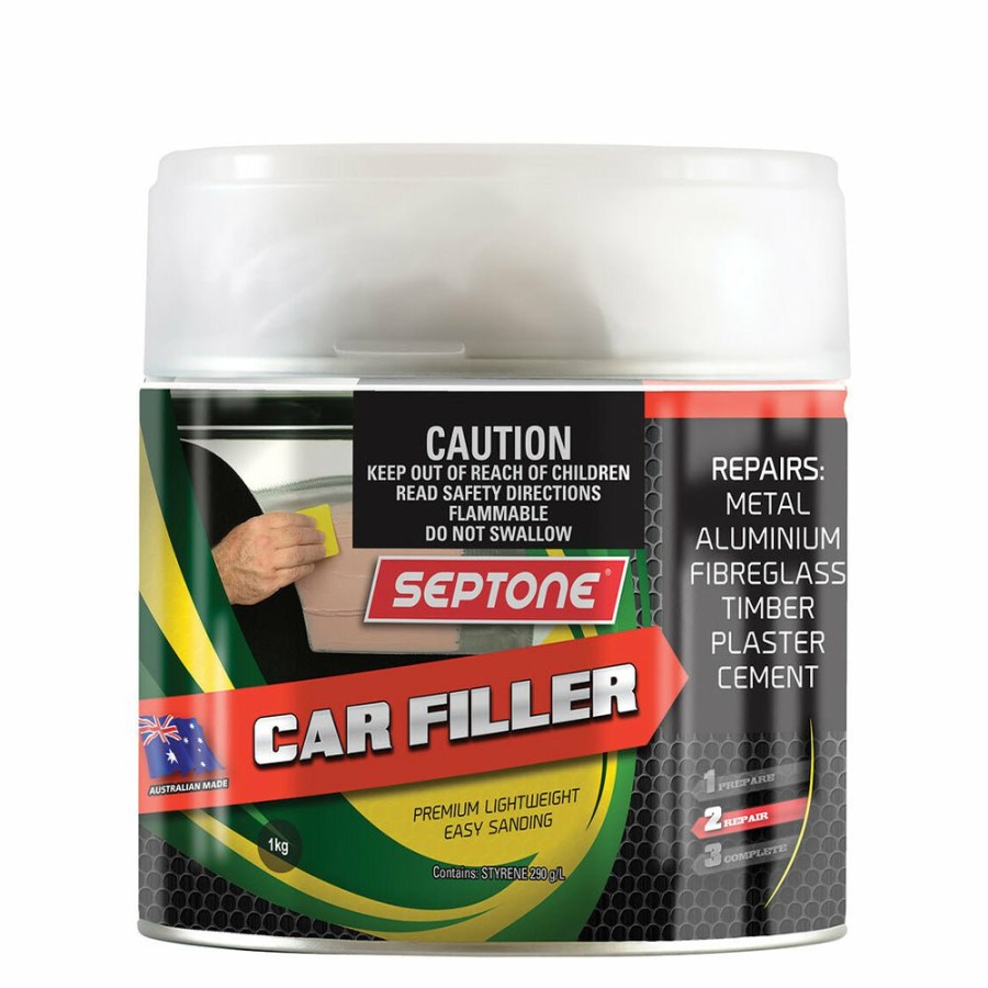 Prep & Repair Septone Lightweight Fillers | Septone Automotive Lightweight Polyester Car Body Filler 1Kg With Hardener