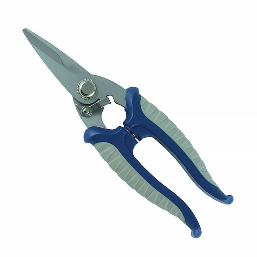 Cutting & Abrasives Sterling | Sterling Multi Purpose 7" 185Mm High Tensile Snips Stainless Steel Blue