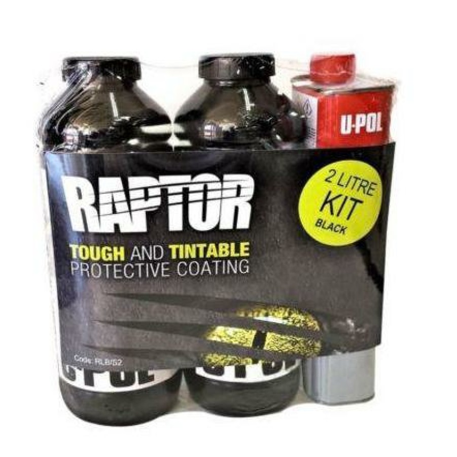 Paint U-POL Bedliner | U-Pol Raptor Black Tough Protective Coating Tub/Bed Liner Kit 2L