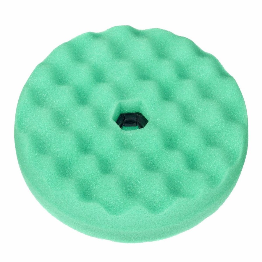 Car Care 3M Cutting Pads | 3M 50874 Perfect It Foam Waffle Compounding Pad Green 216Mm Quick Connect