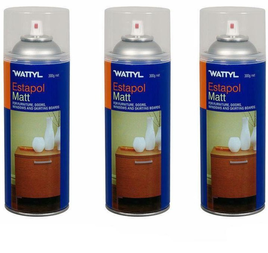 Paint Wattyl Timber | Wattyl Estapol Interior Polyurethane Aerosol 300G Matt X 3 Varnish Furniture