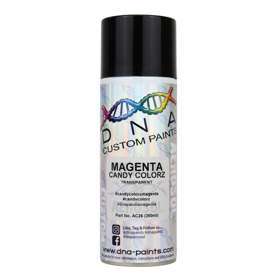 Paint DNA Paints Top Coats | Dna Paints Candy Colorz Spray Paint 350Ml Aerosol Candy Magenta