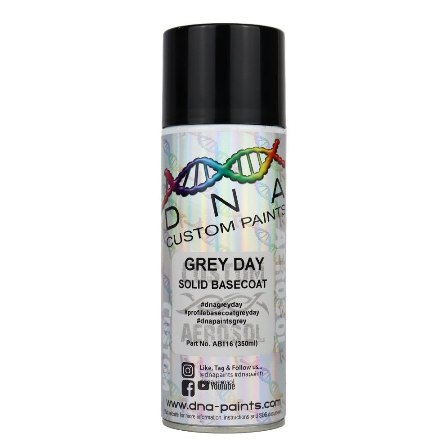 Paint DNA Paints Top Coats | Dna Paints Solid Basecoat Spray Paint 350Ml Aerosol Grey Day