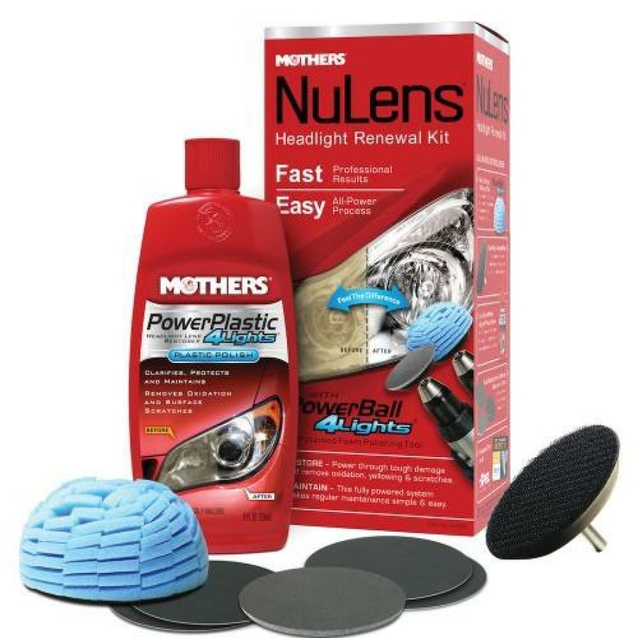 Car Care Mothers Headlights | Mothers Nulens Diy Headlight Restoration Kit Plastic Lens Restorer