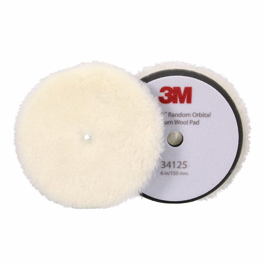 Car Care 3M Polishing Pads | 3M Perfect-It 34125 Medium Grade Wool Compounding Pad 150Mm X 2 Pack