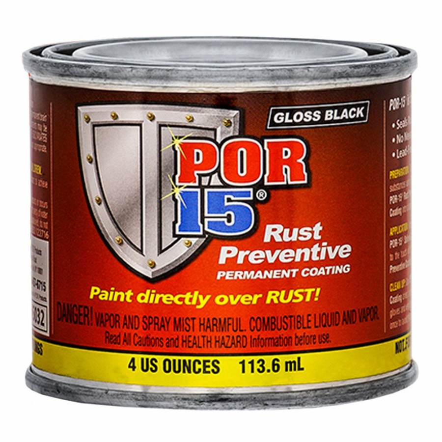 Prep & Repair POR15 Rust Prevention | Por15 Stop Rust Gloss Black Permanent Rust Protection Prevention 118Ml