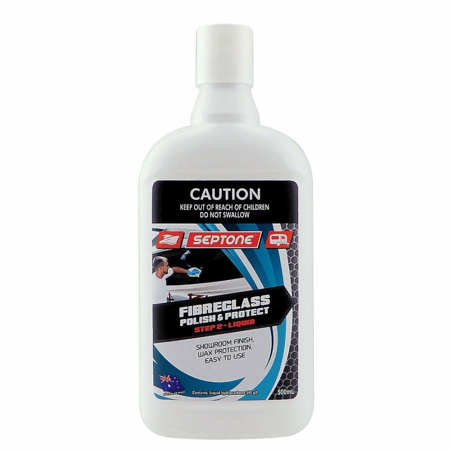 Boat Care Septone Polishes | Septone Boatcare Marine Polish & Protect Fibreglass Gelcoat Liquid Polish 500Ml