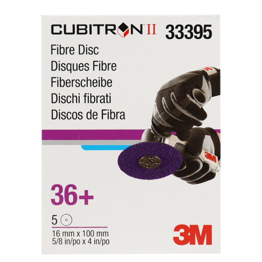 Cutting & Abrasives 3M Grinder Discs | 3M Cubitron Ii Abrasive Fibre Disc 33395 100Mm 36 Grit X 25 Discs