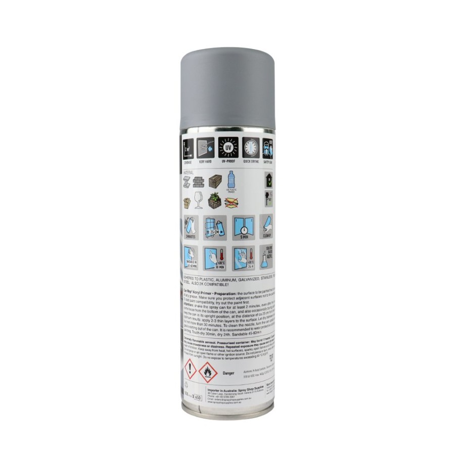 Paint Car-Rep Primers | Car-Rep Acrylic Automotive Primer 500Ml Grey X 12 Pack