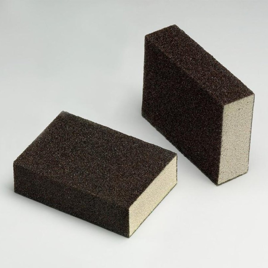 Cutting & Abrasives 3M Sponges | 3M 63198 Standard Sanding Sponge Block Fine 96Mm X 66Mm X 24 Pack Box Abrasive