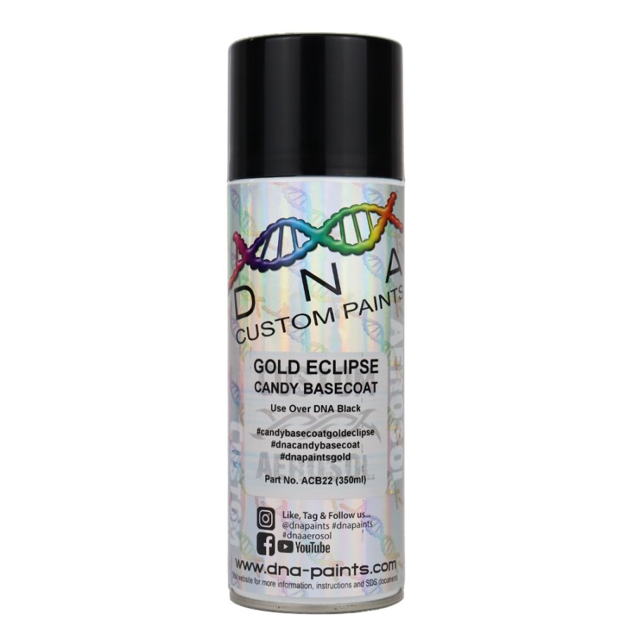 Paint DNA Paints Top Coats | Dna Paints Candy Basecoat Spray Paint 350Ml Aerosol Candy Gold Eclipse