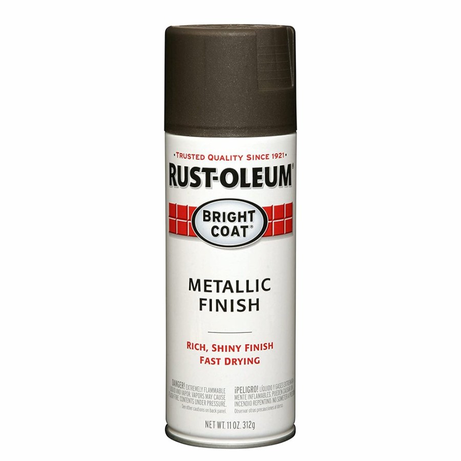 Paint Rust-Oleum Specialty | Rust-Oleum Bright Coat Metallic Spray Paint 312G Aerosol Dark Bronze