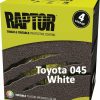 Paint U-POL Bedliner | U-Pol Raptor Tintable For Toyota 045 White Protective Coating Tub/Bed Liner Kit 4L