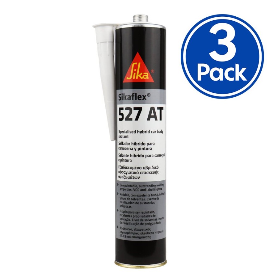 Adhesives & Sealants Sika Sealants | Sika Sikaflex 527 At Specialist Hybrid Car Body Sealant 300Ml White X 3 Pack